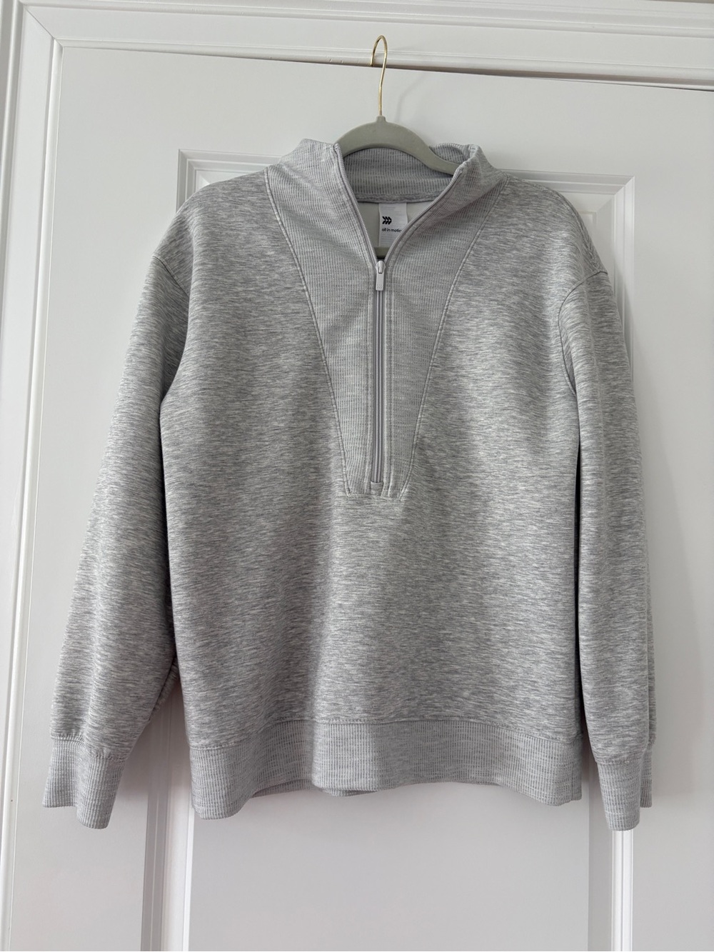 all in motion Light Gray Zip-Up Women’s Sweatshirt